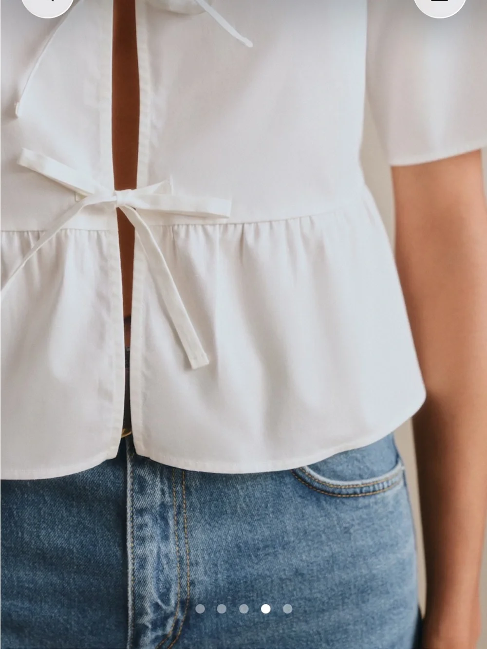 NWOT Sezane Ileana Blouse - Picture 4 of 7